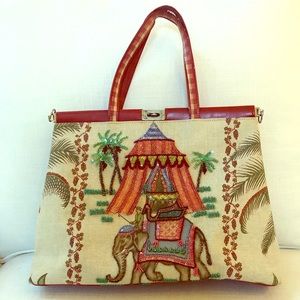Vintage Isabella Fiore beaded Moroccan handbag